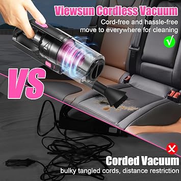 38 Car Vacuum Pink Auto Accessories for Women Gift