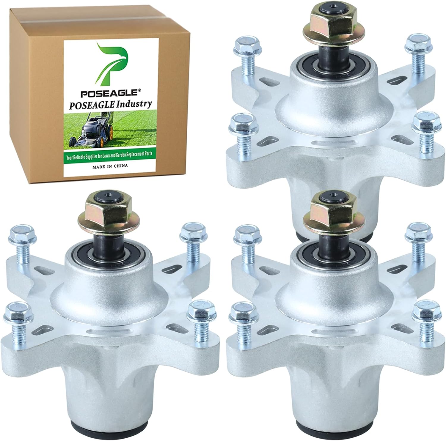 POSFLAG 3 Stück Spindelmontage 121-0751 – Ersatz Für Toro Rasenmäher, Passt Auf Viele Modelle