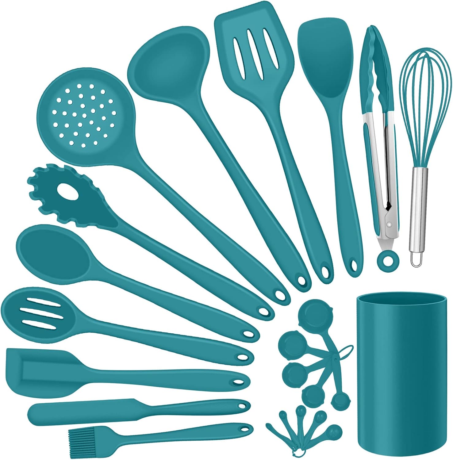 Silicone Kitchen Utensils Set, Efar 23 Pcs Blue Cooking