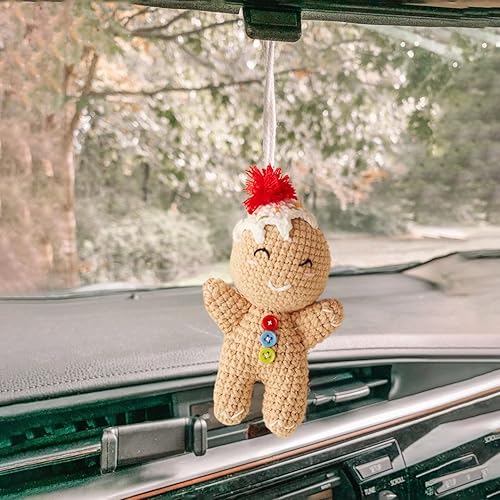 Miniatura 5 de Adornos colgantes para árbol de Navidad de hombre de jengibre, regalo de Navidad (niño)