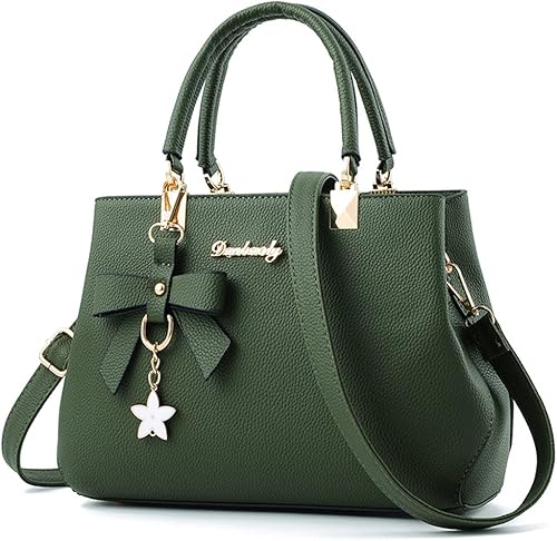 Dreubea - Bolsa para mujer para usar al hombro, cruzada o como bolsa de mano, de piel sintética