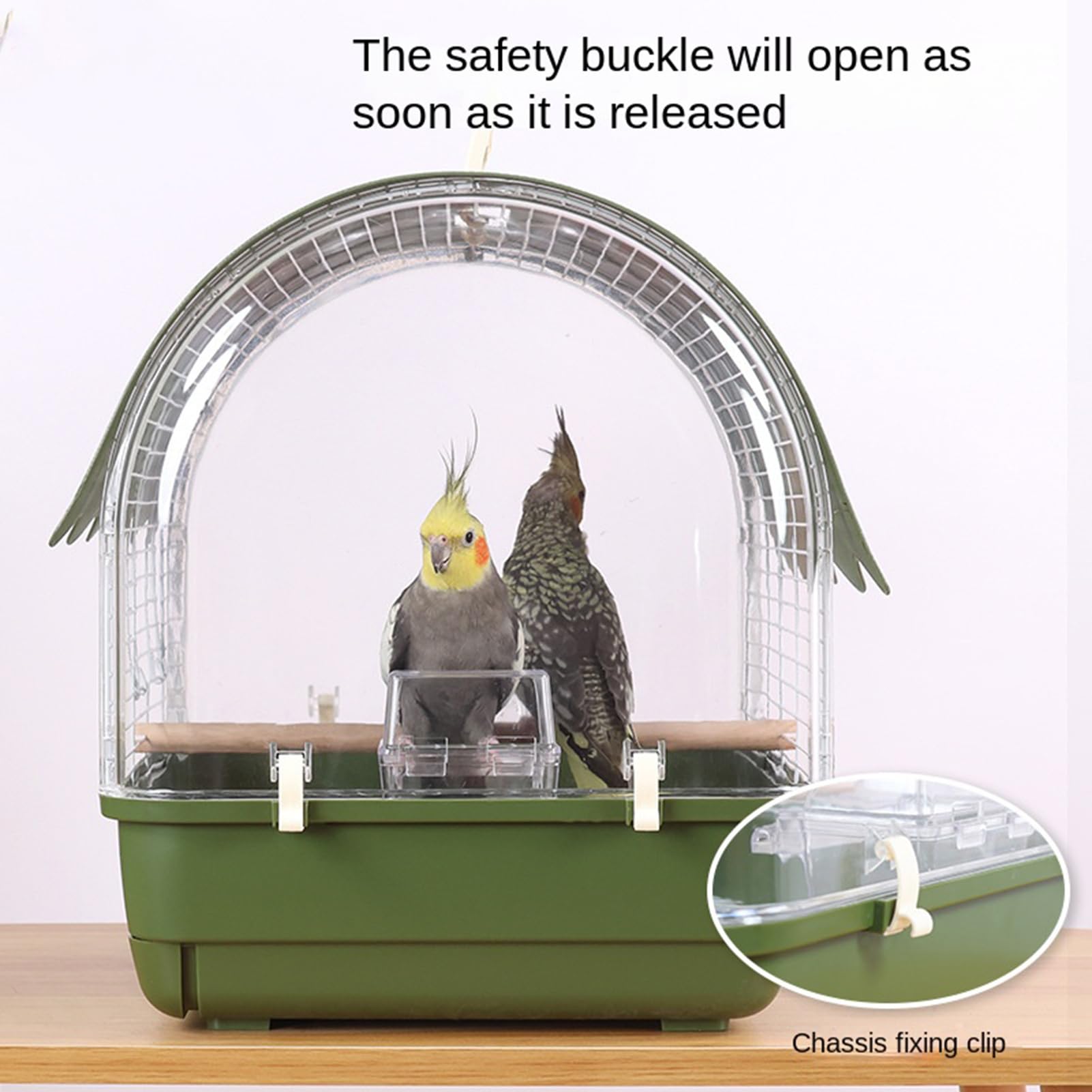 Jaula Para Pájaros Portátil Transportín Portátil De Aves Con Asa | Jaula De Transporte Para Periquitos Para En Balcón, Interior, Exterior, Parque, Cotorras, Ninfas, Canarios, Agapornis Y