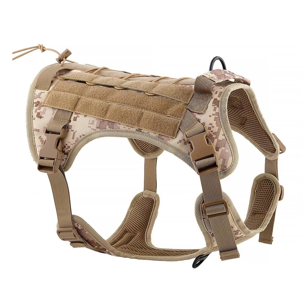 HANK Dog Tactical Harness - Heavy Duty Buckles - Dog Training Body Belt - Walking Running Adventures Hiking (Medium, Camouflage) (B0D9YCK9GR) Amazon Price History, Amazon Price Tracker