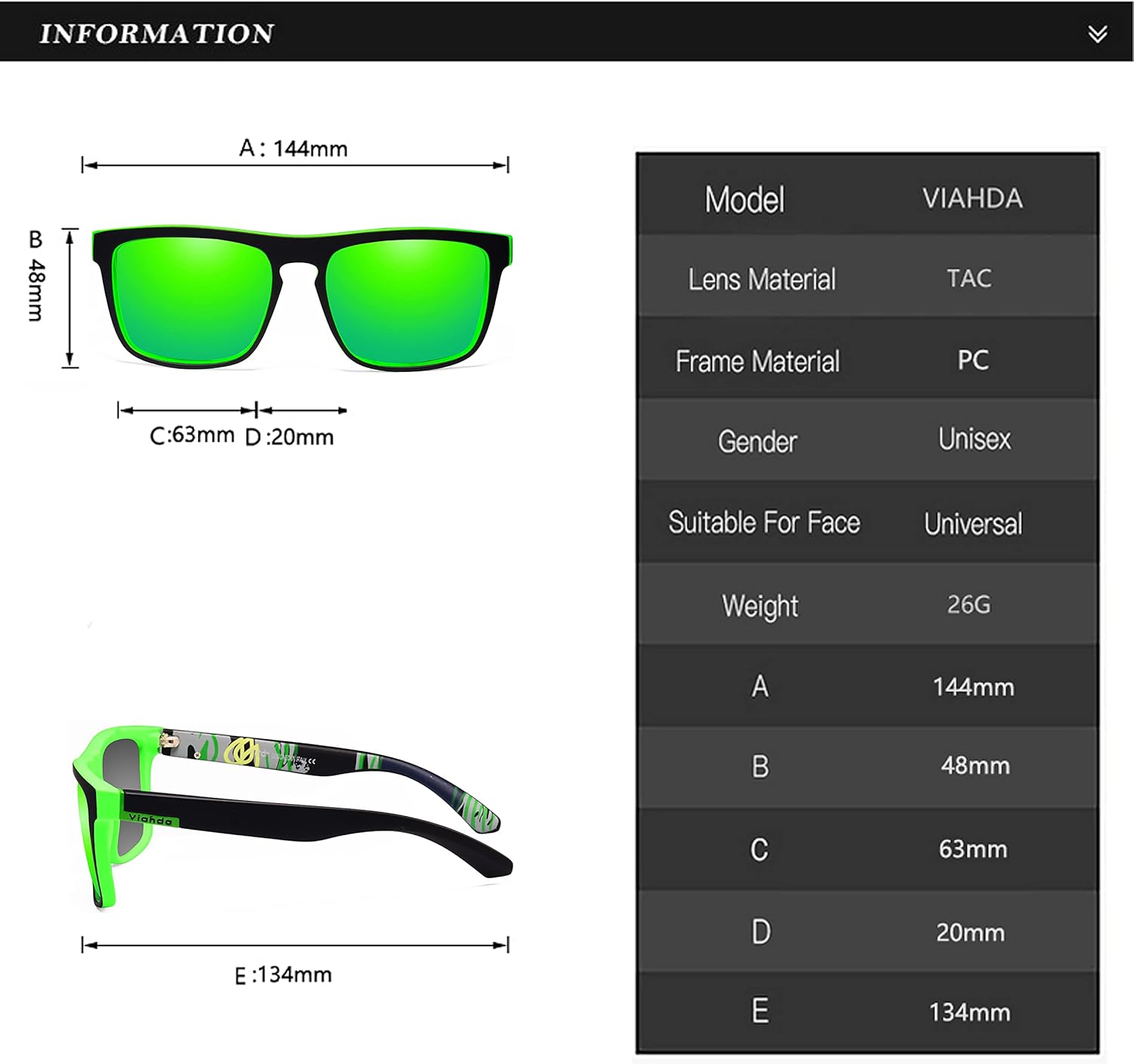 Polarized Sports Sunglasses for Man Cycling Running Fishing Golf Sun Glasses Women HD731 - Image 3