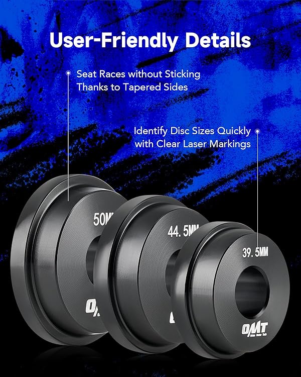 Orion Motor Tech Bearing Press Kit, 10pc Bearing Race and Seal Driver Set with Seal Driver and 9 Bearing Adapters, Seal Installer Bearing Driver Kit for Bearing Installation, with Blue Case by Orion Motor Tech - Image 5