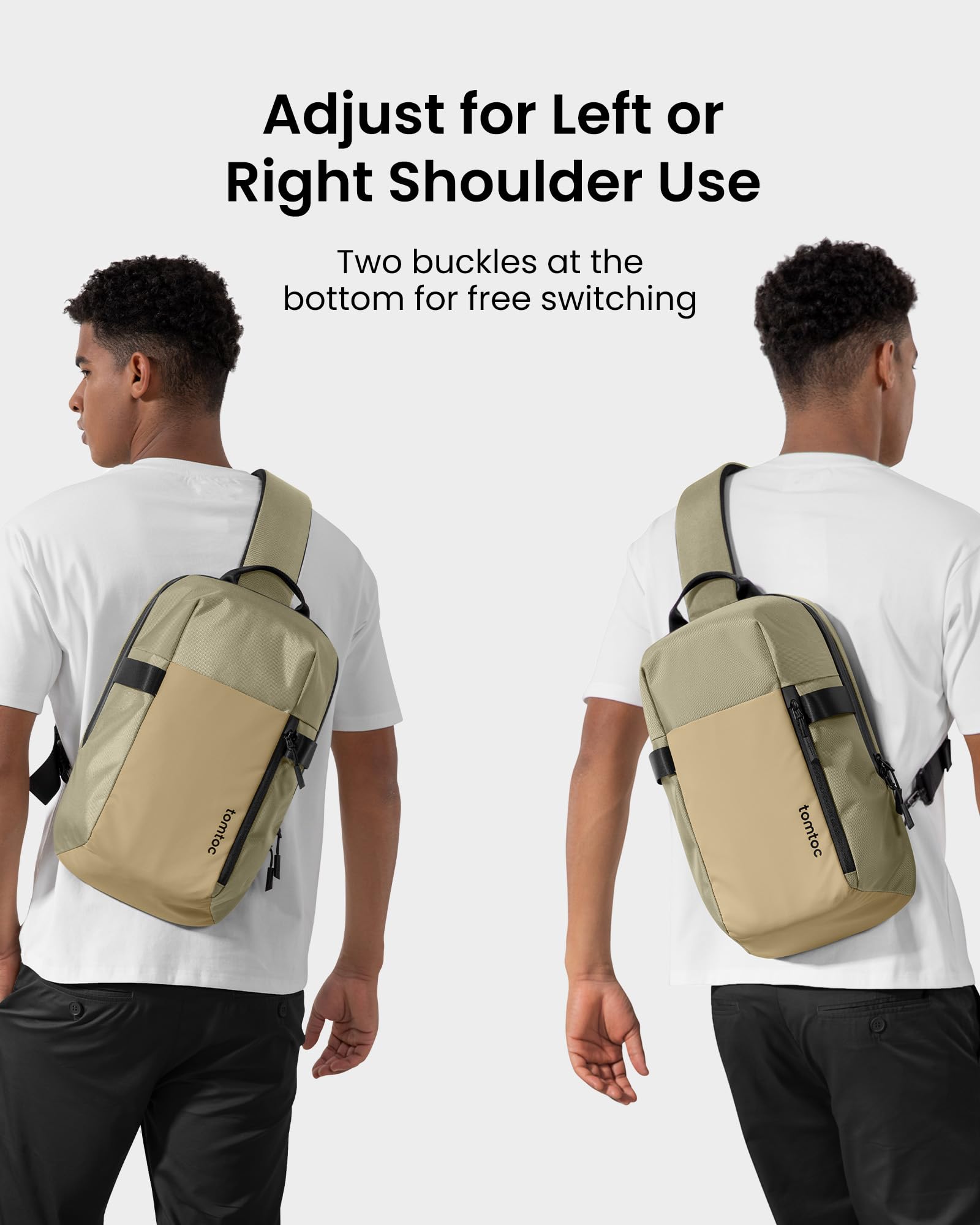 Amazon.com: tomtoc 7L Sling Backpack Crossbody Bag for Men Women