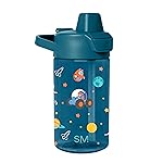 Simple Modern Blippi Kids Tritan Plastic Summit Water Bottle | 12 oz BPA-Free Cup with Covered Leak Proof Straw Lid for Boys, Girls, Toddlers | Space
