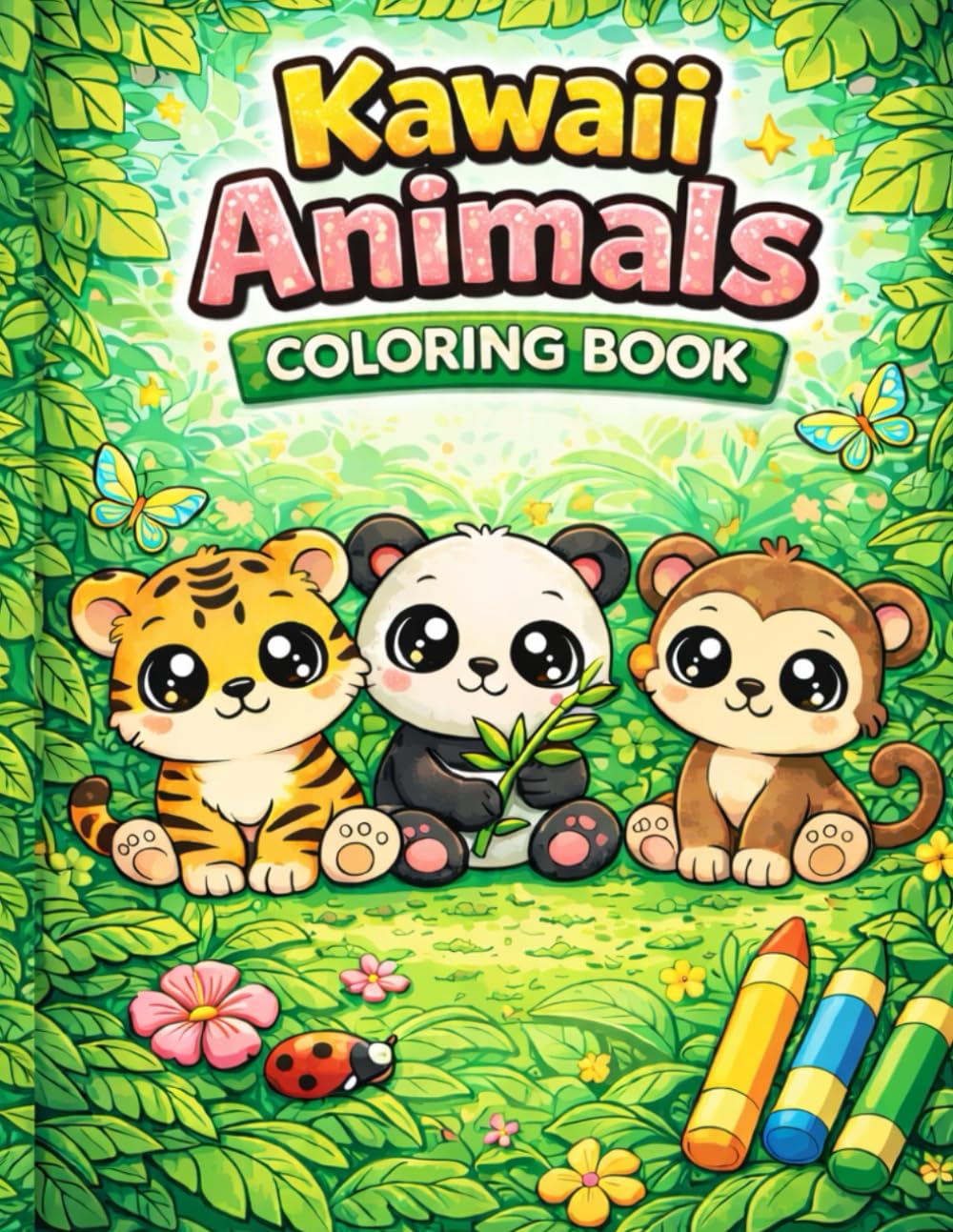 Kawaii Animals: Coloring Book