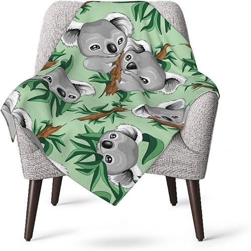 Miniatura 4 de Lindas mantas de koala para bebé, manta suave y cálida de felpa para recién nacidos, niñas y niños, 30 x 40 pulgadas
