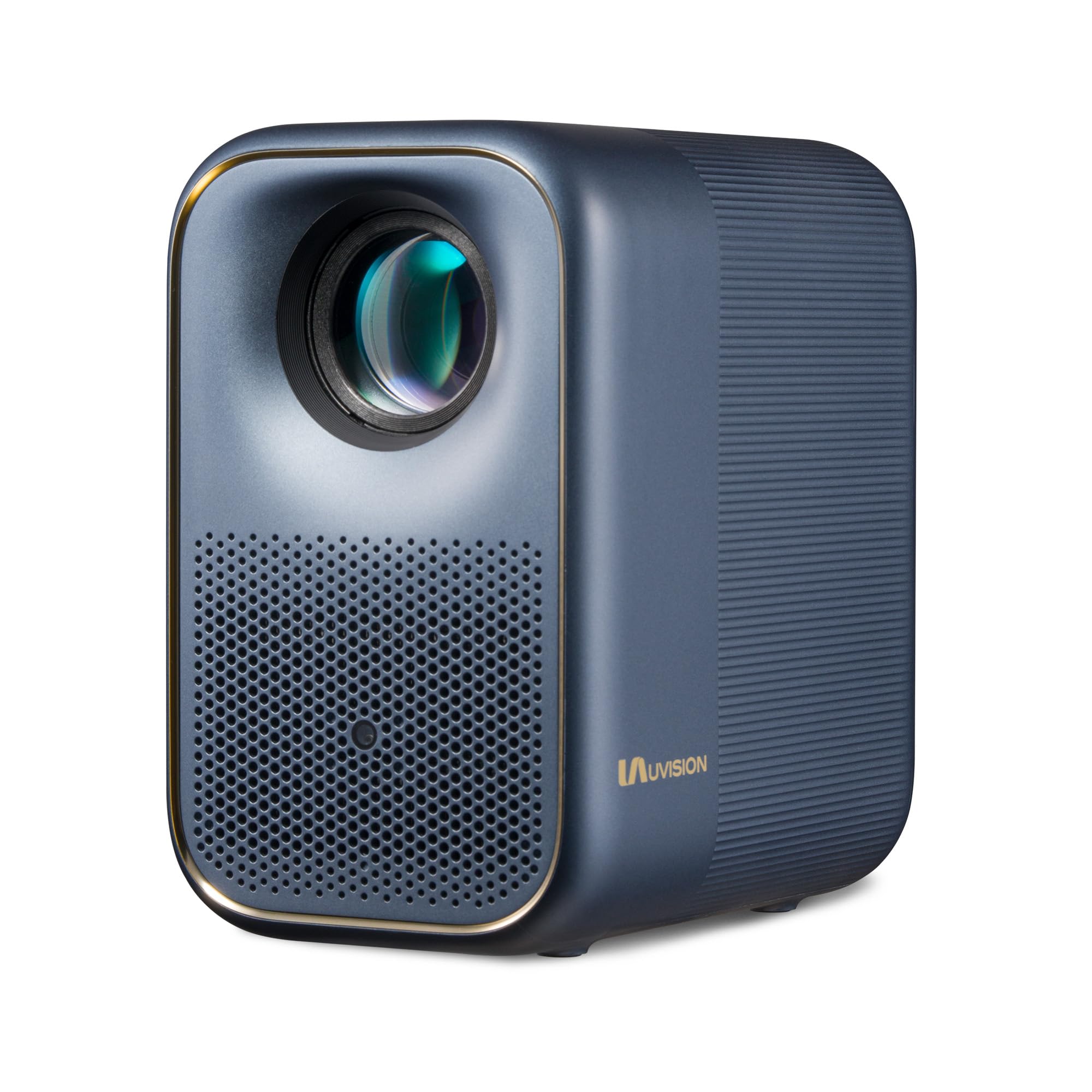 vidéoprojecteur Intelligent AllPlay avec Google TV, Full HD 1080p, WiFi et Bluetooth, Mise au Point Automatique, Correction trapézoïdale, Audio Dolby, Portable avec étui
