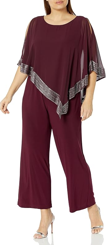 S.L. Fashions Womens Plus Size Jumpsuit