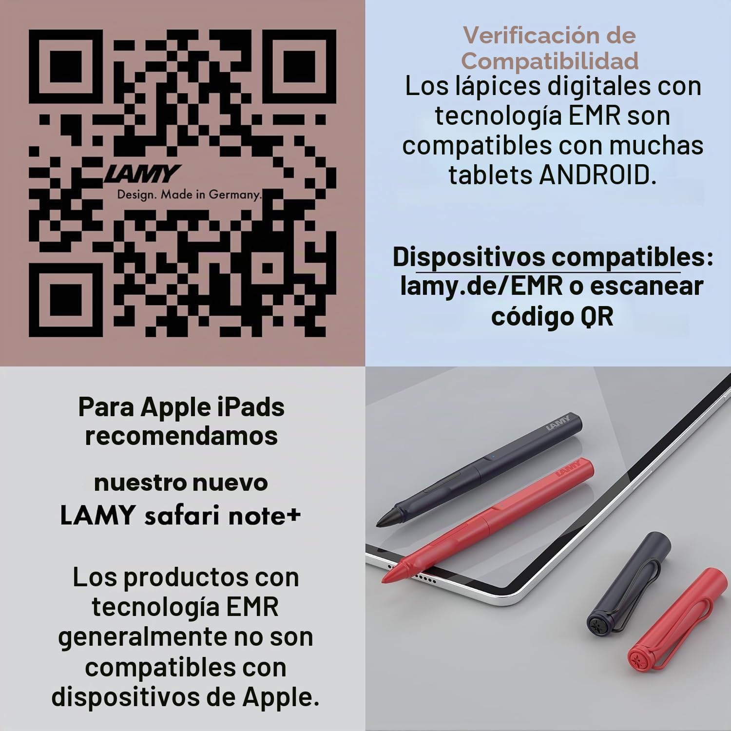 Lamy AL-Star EMR Stylus Stylus Stylus & Lamy LX EMR Stylus Pen - Estuche vacío, lápiz Digital para tabletas, Smartphones y portátiles, Puntas de Contacto PC/EL Intercambiables, sin Pilas