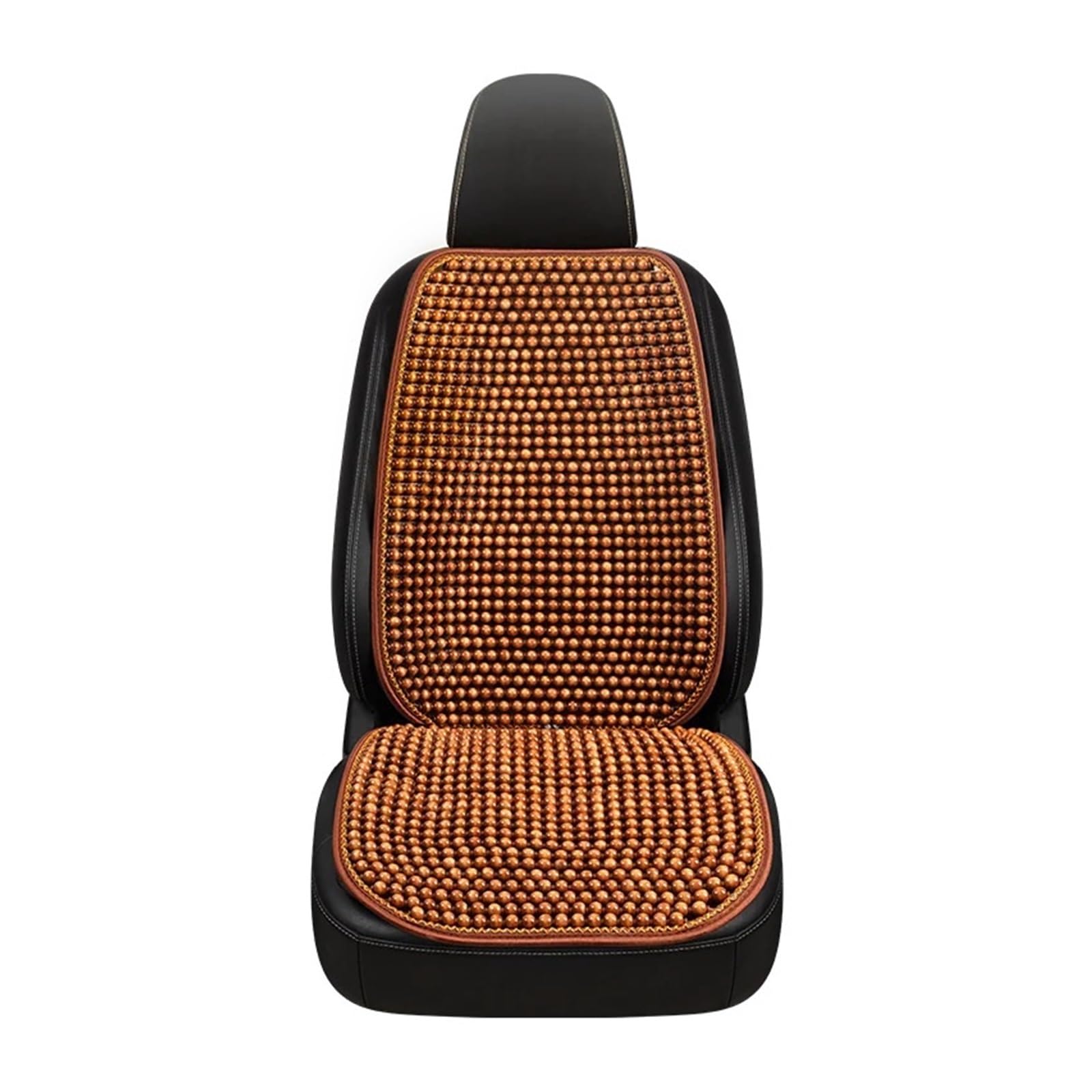 EDXNCVVM Car Chair Cushion Summer Cool Cushion Single Piece Of Wood Beads Summer Breathable Cushion Ventilation Cold Four Seasons Availabl(NAVY)