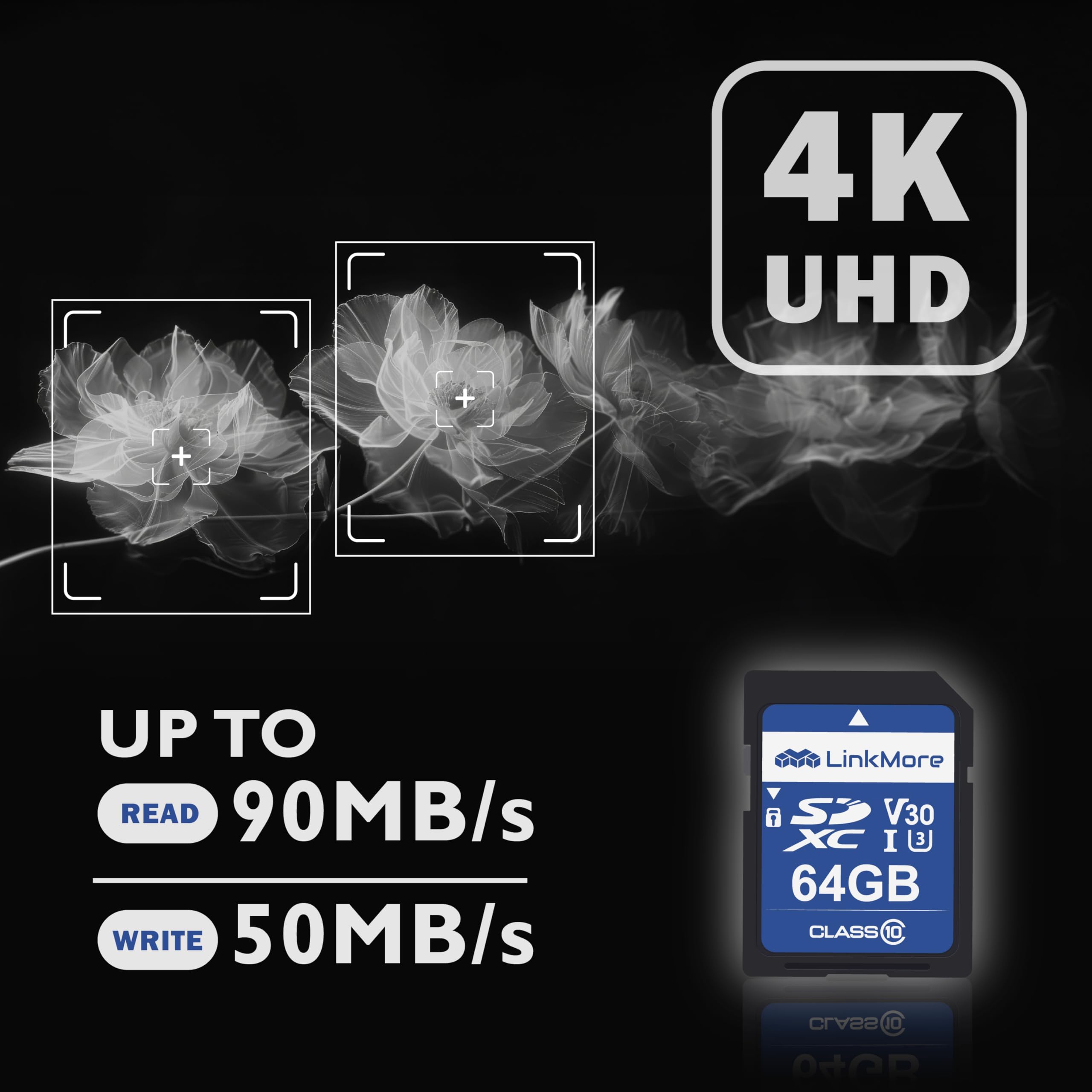 Scheda SD 64GB UHS-I U3 V30 - Classe 10, Velocità Lettura 100MB/s, Scrittura 50MB/s Per Fotocamere E Video 4K - Foto 7