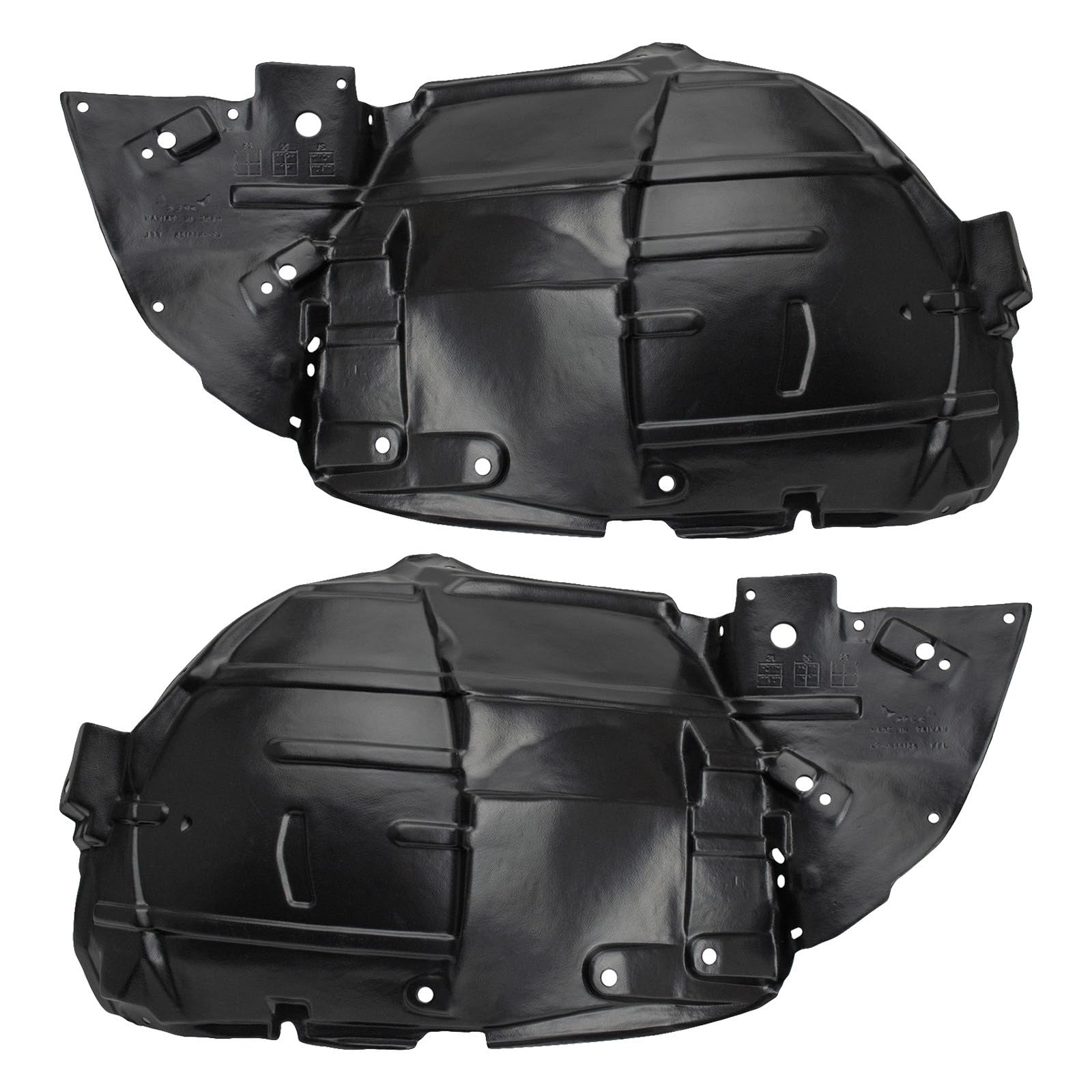 TRQ Front Inner Fender Liner Set | For 2003-2007 Infiniti G35 IN1250106 IN1251106