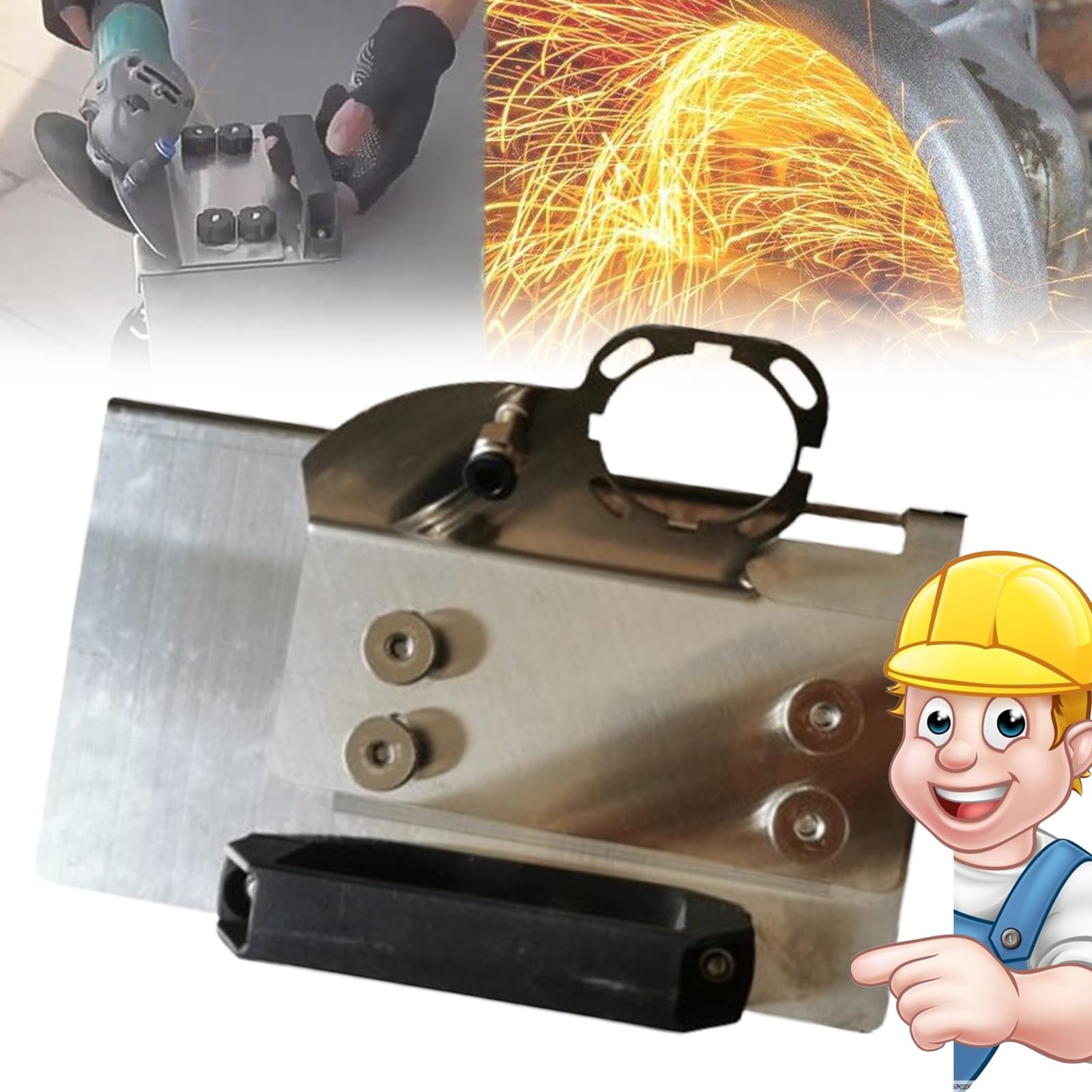 Lyoveu 45 Degree Chamfering Attachment for Angle Grinder Holder,angle Grinder Holder,angle Grinder Stand for Tile 45° Chamfer Cutting,angle Grinder Stand 45 Degree Adjustable Precise Cutting Stand