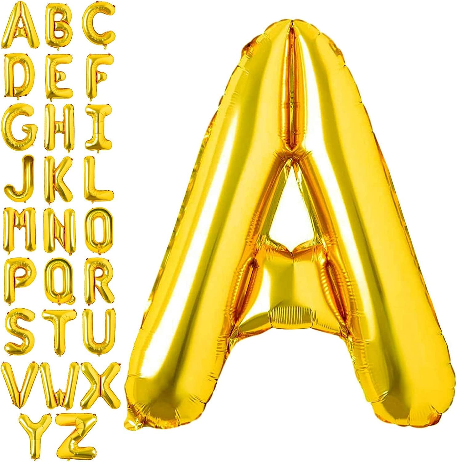 Letter A Balloons Helium Balloons,Foil Mylar Big for Birthday Party Anniversary Supplies Decorations, Gold 32 Inch Large S229-AG