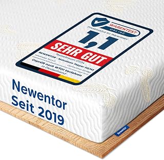 Newentor® Matratzen Topper 180x200cm H2 H3, Matratzentopper 180x200 Schlafsofa Bett Gelschaum, Mattress Topper 180x200 Boxspringbett Gel Bezug Kaltschaum 7CM Höhe Anti-Rutsch-Unterlagen für Matratzen