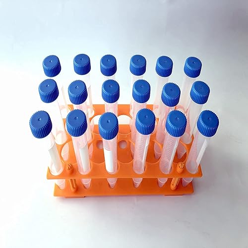 Miniatura 3 de Tubos de centrífuga de 0.5 fl oz, tubos cónicos TEKEFT con tapas de rosca, tubos de centrífuga de polipropileno estéril, marcas graduadas de fondo