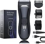 Trimmer Original Electric Body Hair Trimmer, Waterproof Rechargeable Shaver for Men, Sage, for Pubic, Chest, Legs, Bikini Areas