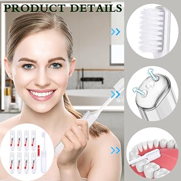 Travel Toothbrush Set,8 Pcs Disposable Toothbrush with Toothpaste,Wisps Mini Toothbrushes,Portable Toothbrushes,Folding Toothbrushs,for Travel Business Trip Camping Outdoor Activities