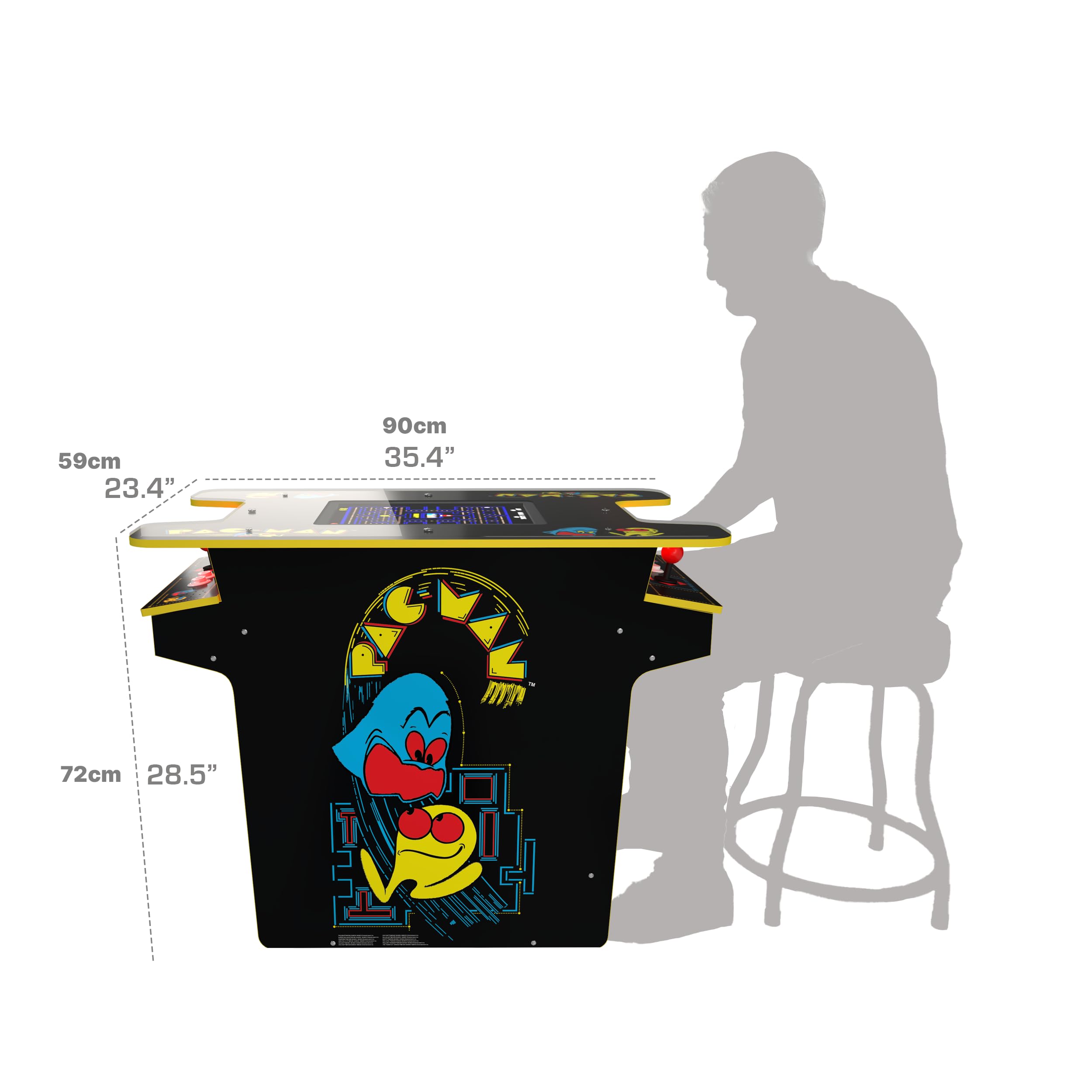 ARCADE 1 Up Pac-Man Head-to-Head Table