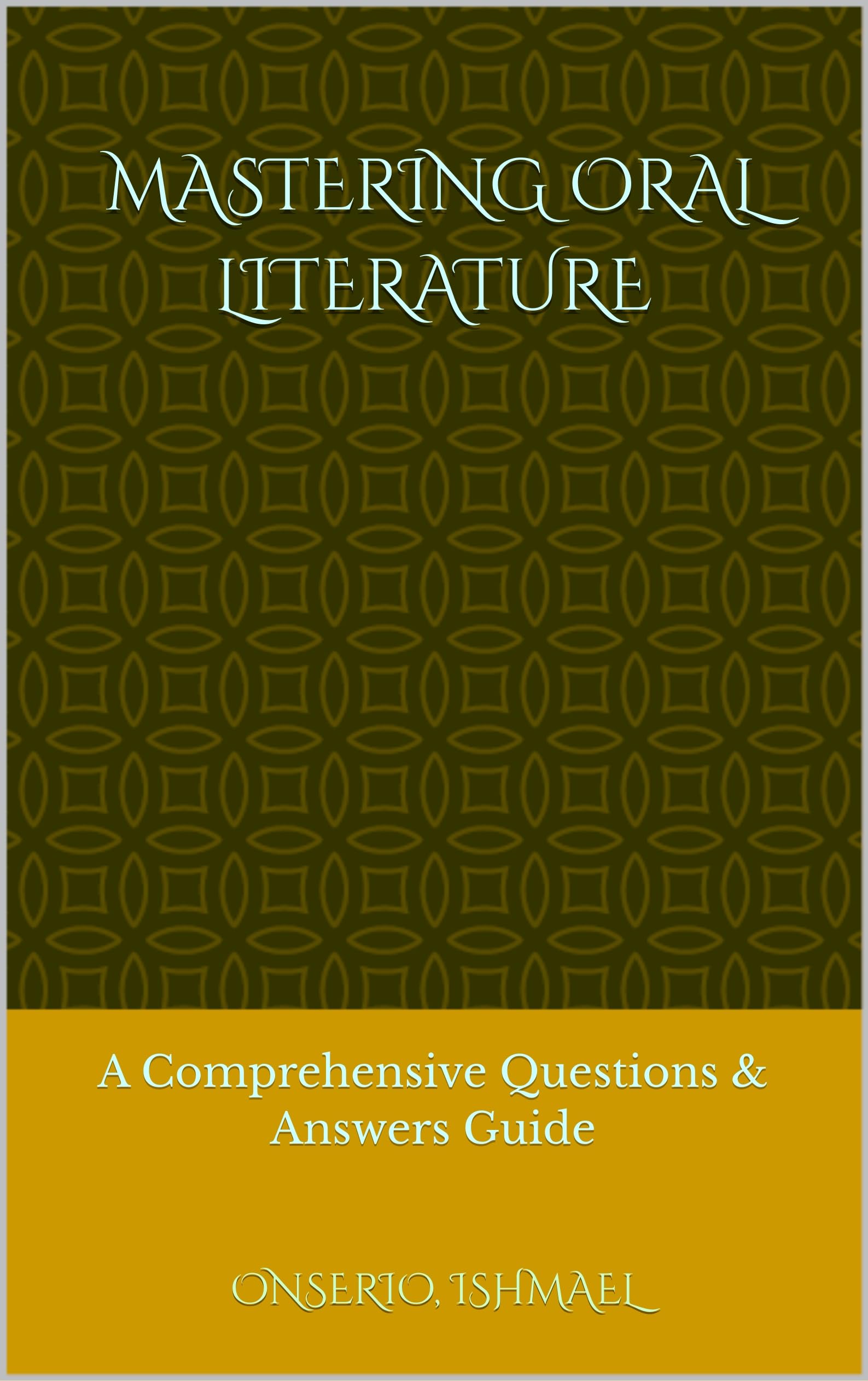 Oral Literature Guide book English Edition avec questions réponses thématiques