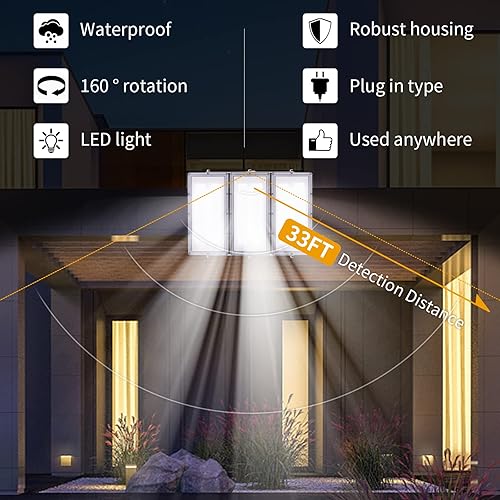 Miniatura 2 de Luz de inundación LED de 300 W, 24000 lm luces de seguridad súper brillantes para exteriores con ángulo de iluminación más amplio, luz blanca diurna