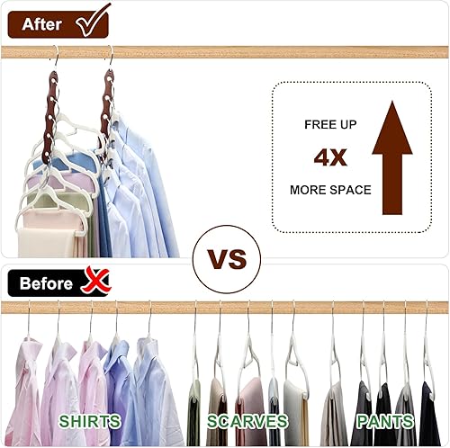 Miniatura 2 de Organizadores de armario y almacenamiento, organizador de armario, colgador para ropa pesada, organización de armario resistente y colgadores de