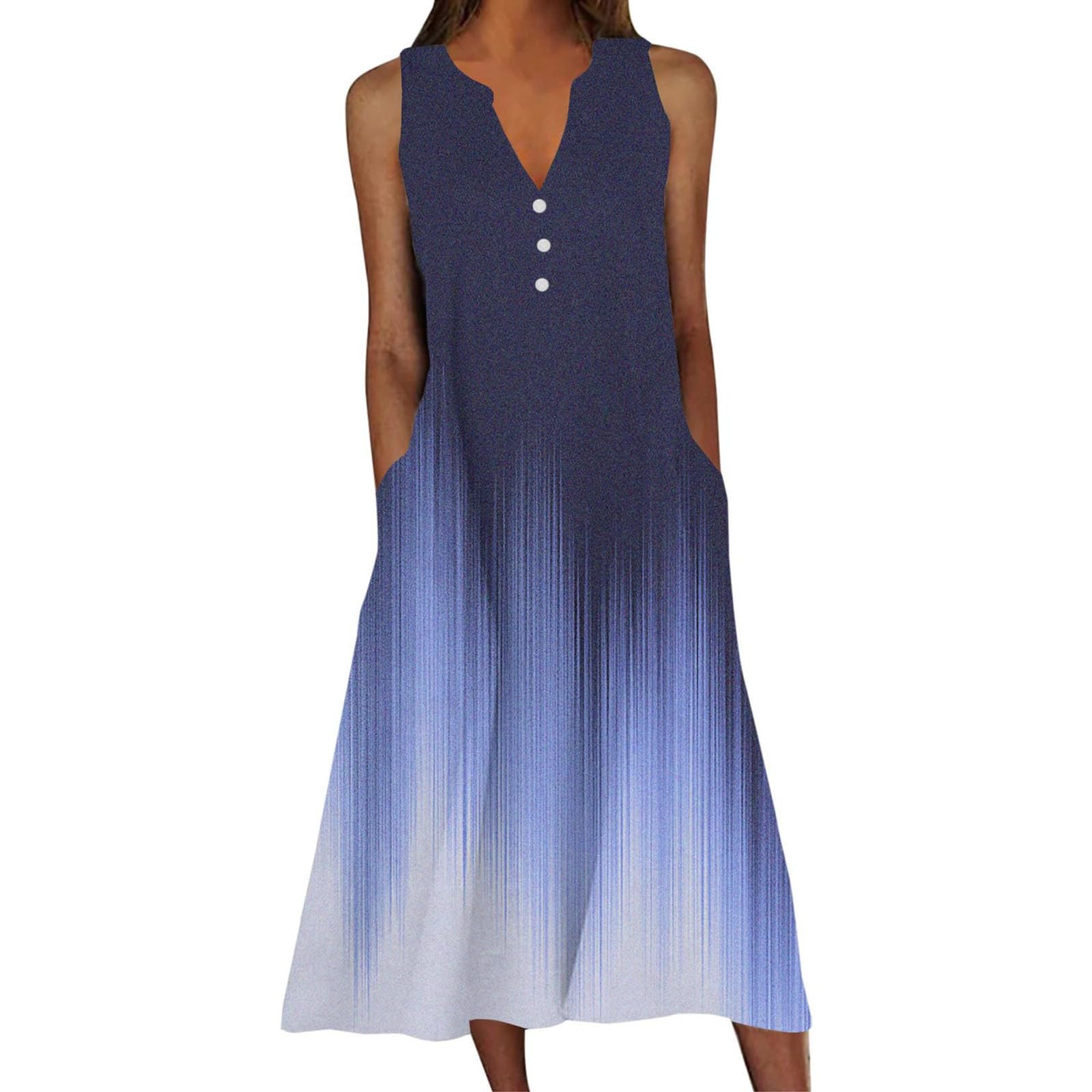 Robe d'été de plage pour femmes grande taille coupe ample et fluide