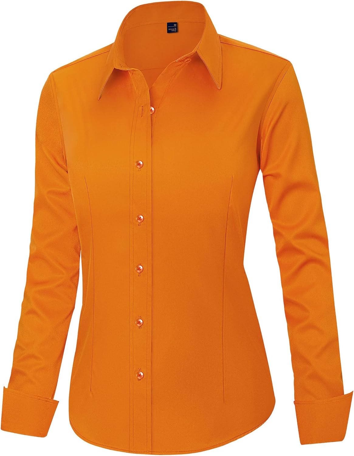 J.VER Womens Dress Shirts Long Sleeve Button Down Shirt Wrinkle-Free Business Casual Blouse Office Work Tops - Image 3