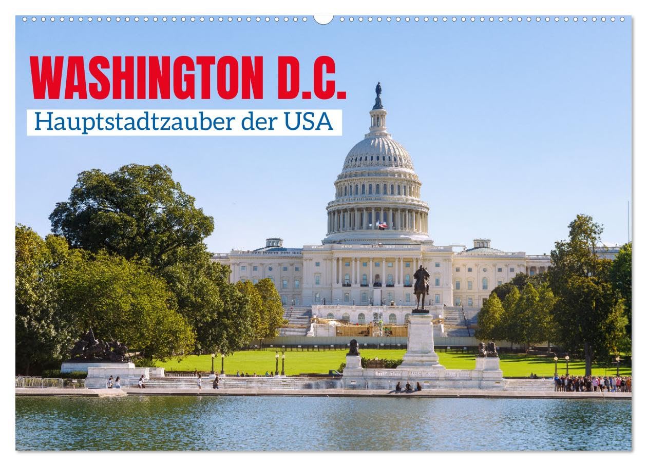 Calendrier Washington 2026 Calvendo A2 cadeau idéal passionnés USA