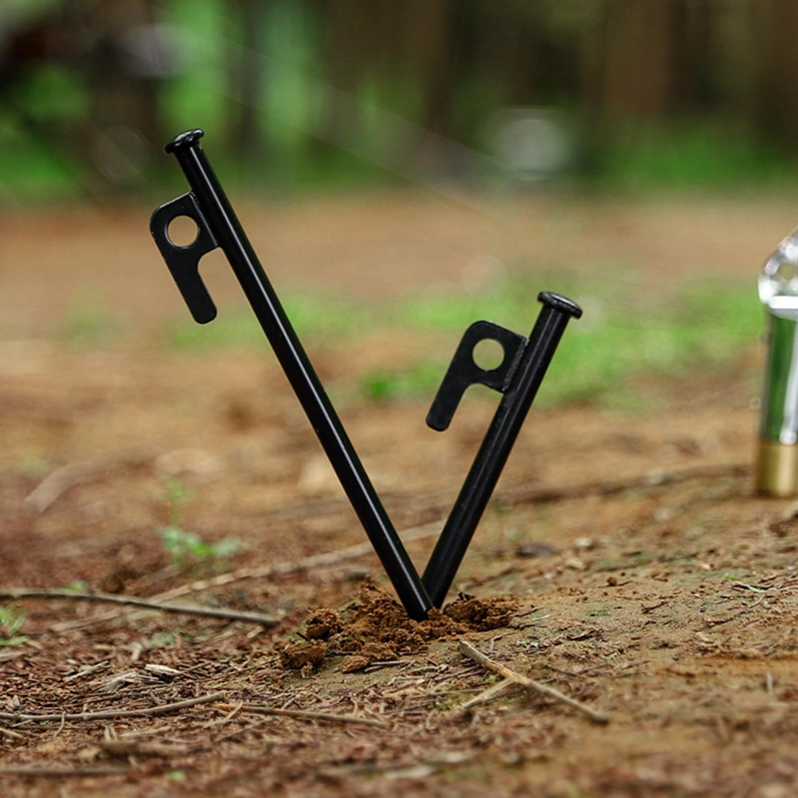 Camping Zeltheringe Aluminium Zelte Heringe Heringe Garten Bodenanker mit Haken Windlager Zelt Spikes Baldachin Nägel