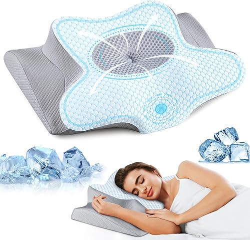Almohadas de espuma viscoelástica, almohada de apoyo para el cuello para aliviar el dolor, almohada cervical ergonómica para dormir, almohada disponible en Yaxa El Salvador