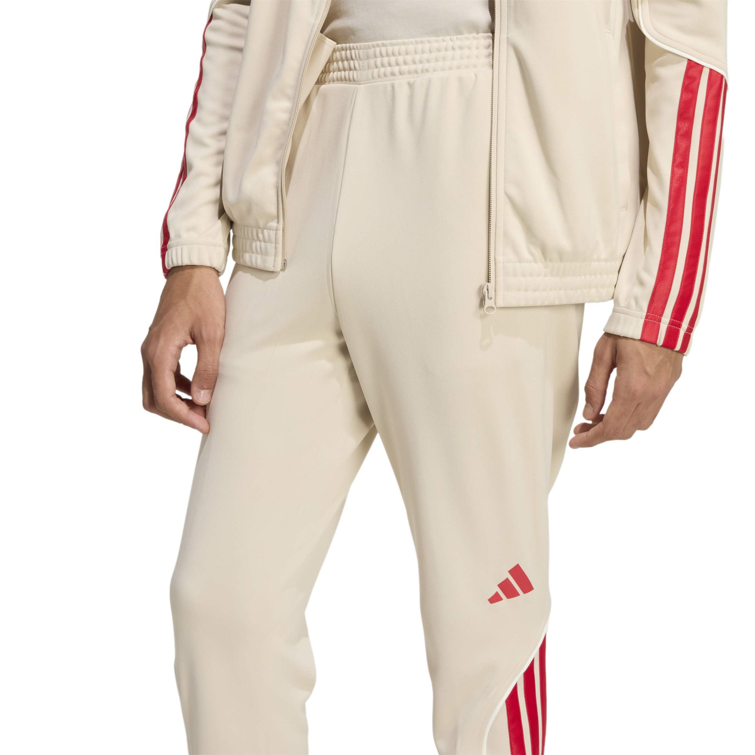 adidas Tuta Intera Completa UOMO 3-Stripes Stadium Beige con tasche Poliestere