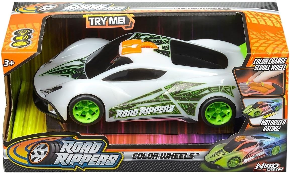 Nikko Road Rippers Color Wheels Car Toy in its retail packaging
