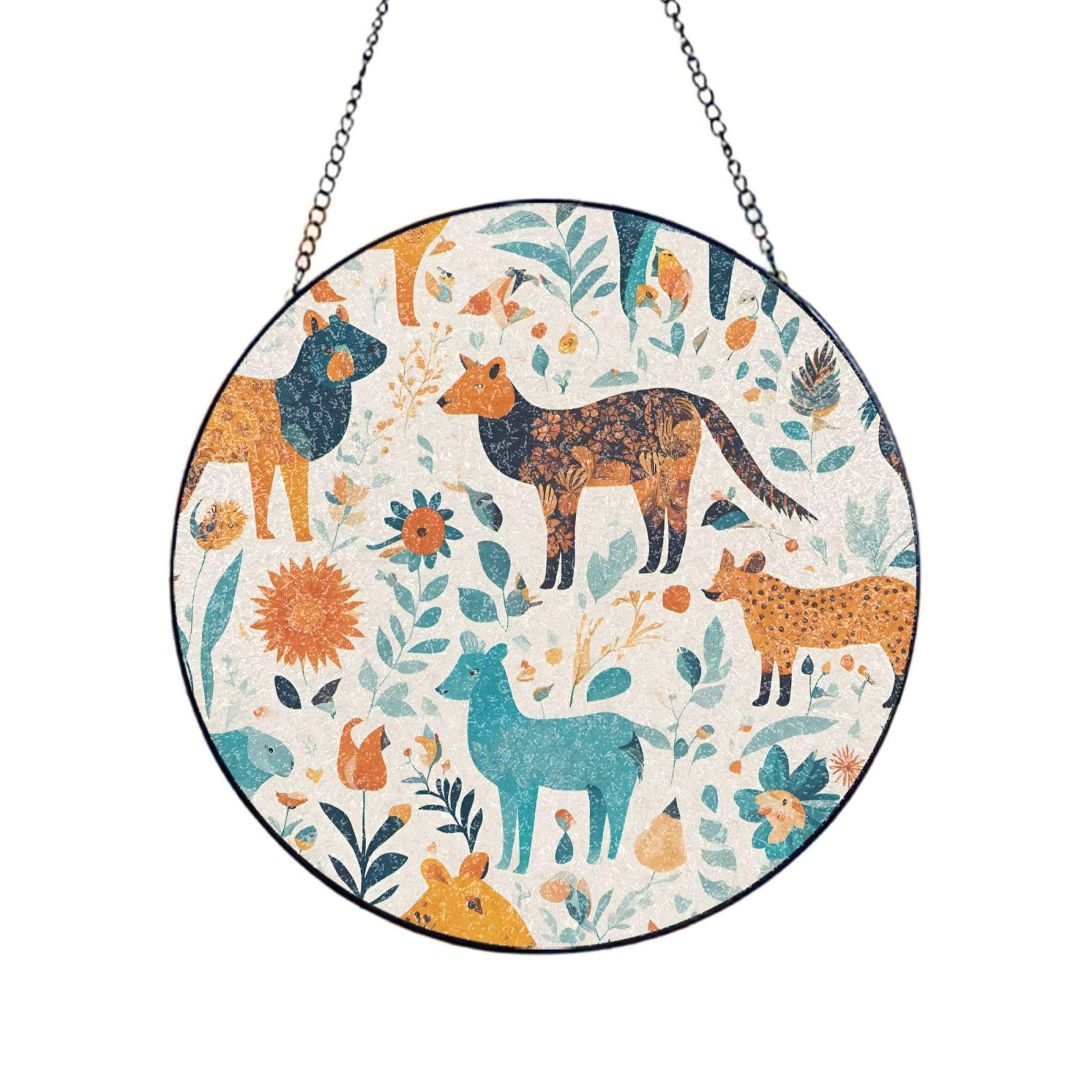 Atrapasueños de cristal artesanal con diseño de animales