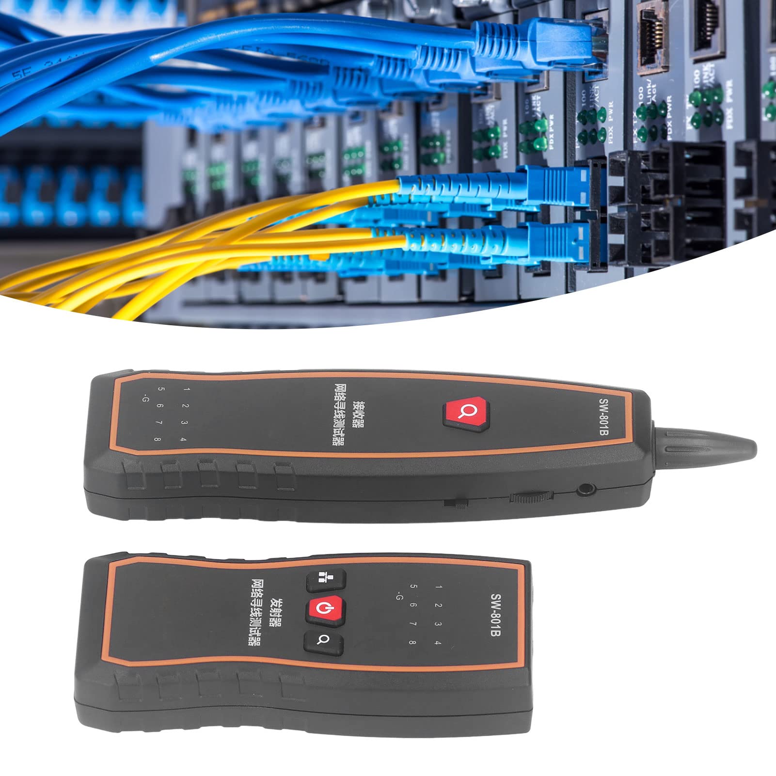 Tester Kabli Sieciowych, Lokalizator Kabli RJ45 RJ11, Wykrywacz Linii ze Słuchawkami, Wielofunkcyjny Lokalizator Przewodów, Lokalizator Kabli do Układania Kabli, Sortowanie