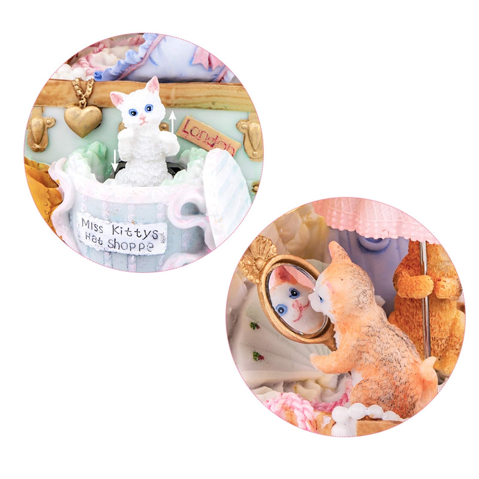 猫様式のオルゴールオルゴール創意的な誕生日プレゼント女児姫 Amazon.co.jp: CJshop オルゴール 猫 オルゴール オルゴール