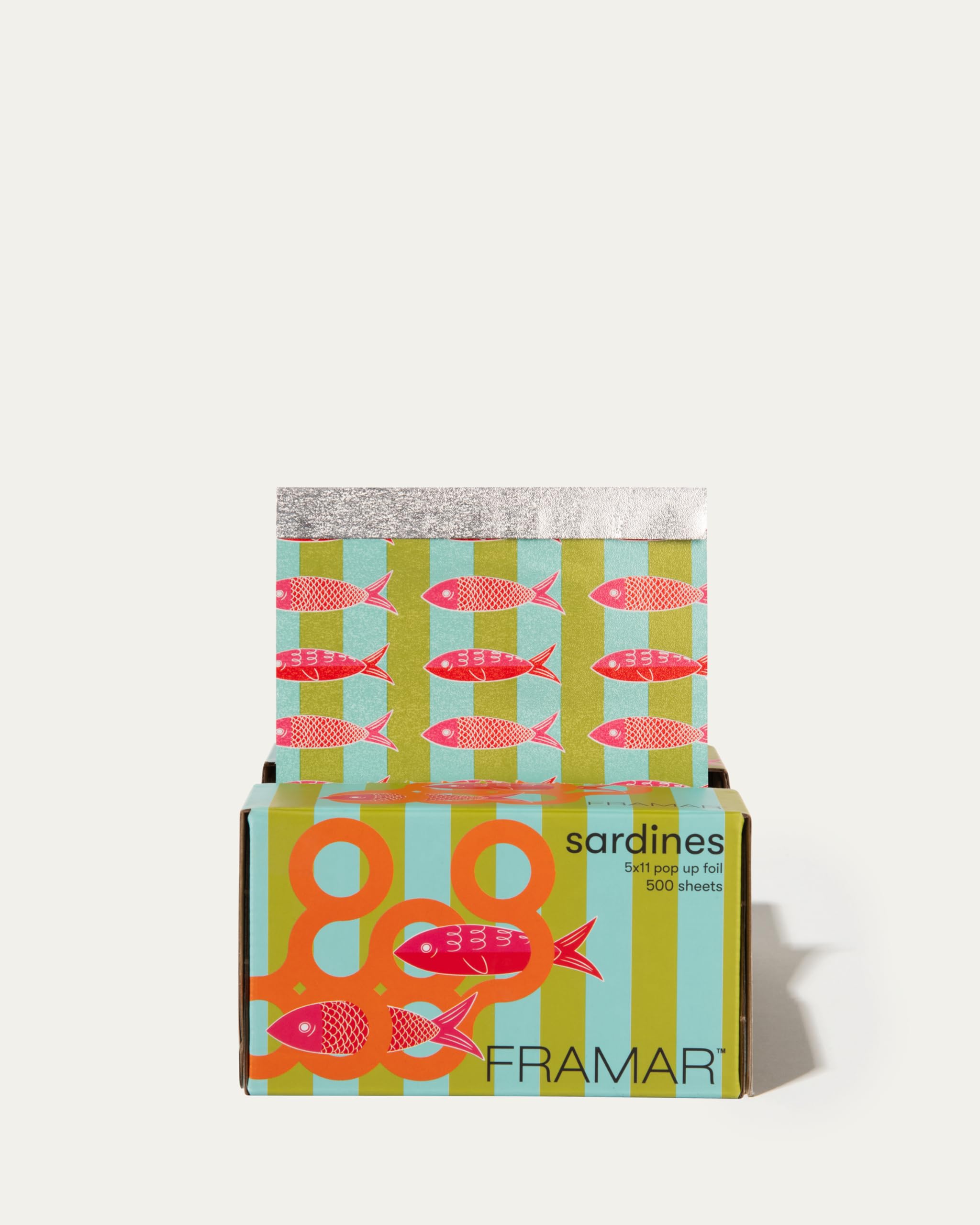 FRAMAR Multi Color Sardine Hair Foil - Fogli per capelli per mèches, fogli pop-up per mèches, fogli da salone per kit di mèches, fogli per capelli lunghi, fogli da salone per parrucchieri - 500