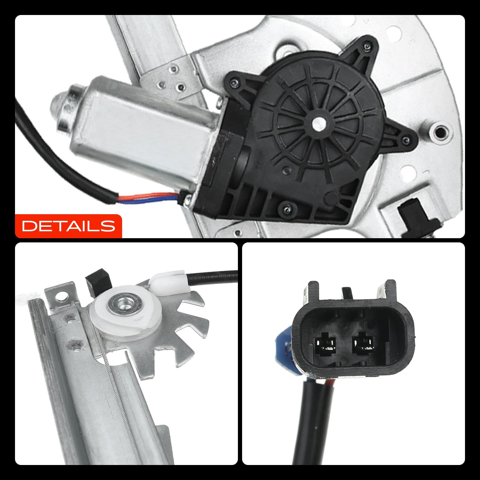 Frankberg Regulador de ventana con motor delantero derecho 46536311 | con Motor, Al frente, bien, 46536311; Compatible con: Punto Van 188_, Punto 188