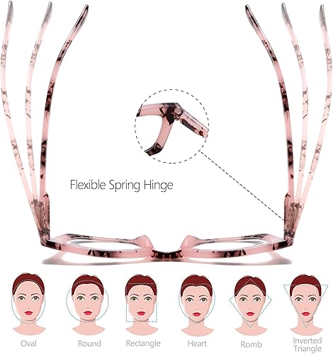 Miniatura 5 de Oprah Style - Lentes de lectura para mujer, estilo Stylis, con bloqueo de luz azul y bisagra de resorte