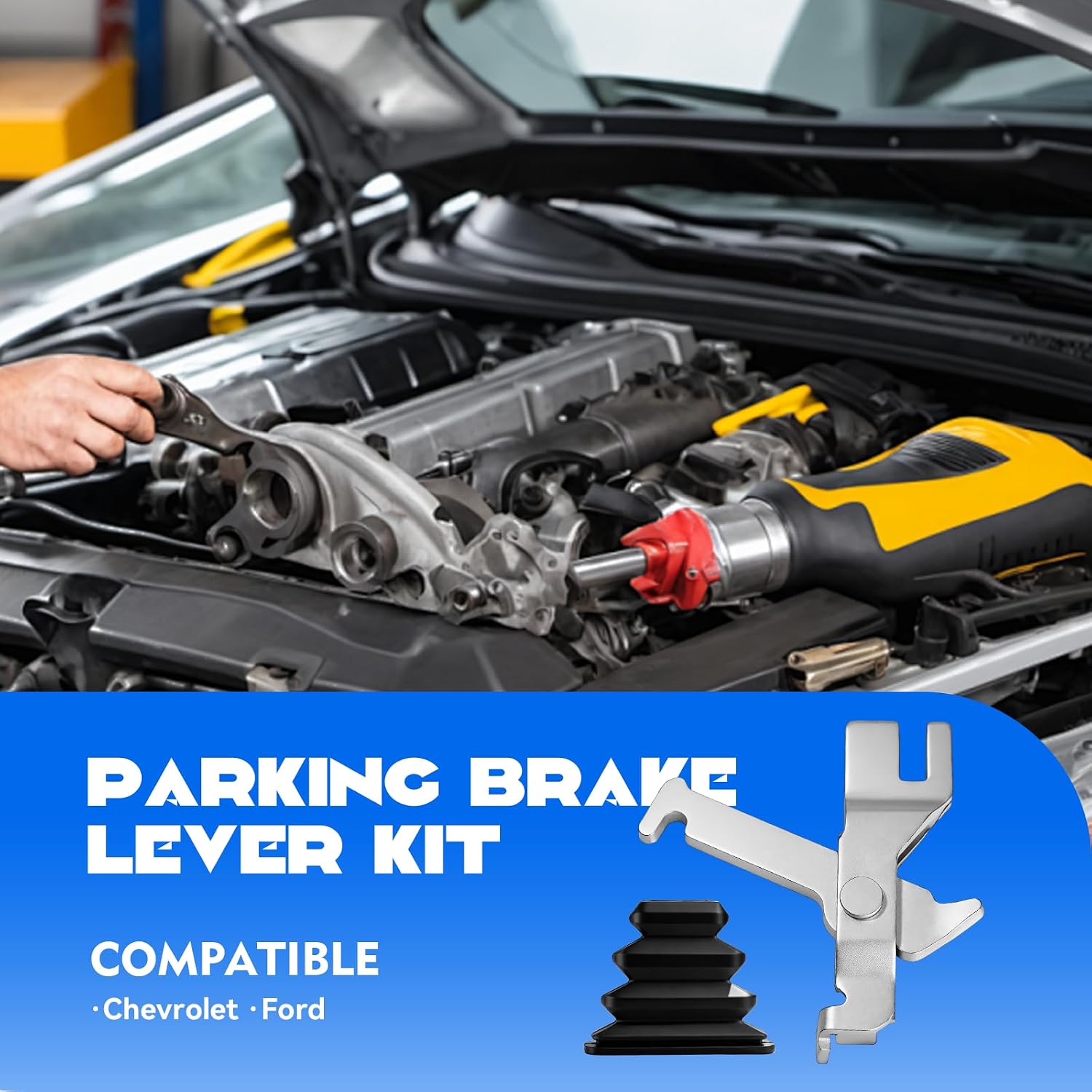 924-743 Parking Brake Lever Kit for 1999-2017 Chevrolet Express 2500 3500, for GMC Savana 2500 3500, for Ford F-250 F-350,Replace#12473096, 5C3Z2A6377AA