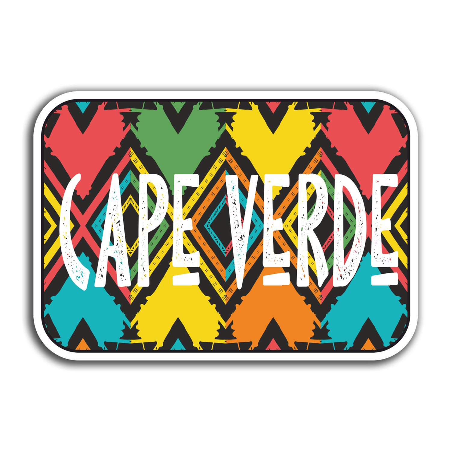 2 x 10cm Cape Verde Africa Vinyl Stickers - Travel Sticker Laptop Luggage #23423 (10cm Wide)