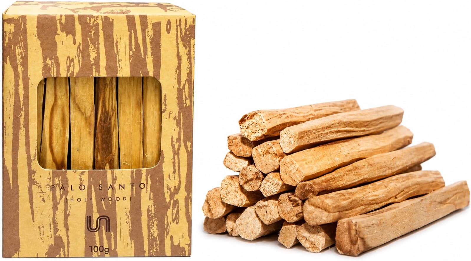 Premium Palo Santo Sticks Bulk 100g (13-18 Sticks) | Authentic Ecuador Palo Santo Wood, Sustainably Wild Harvested Natural Incense for Smudging, Meditation, Yoga & Home Cleansing