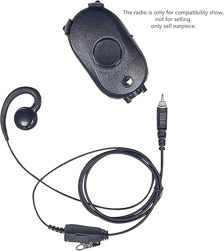 Miniatura 7 de Auriculares con cable Clp-e compatibles con Motorola clp 1010e 1080e clp1010e clp1080e radio bidireccional (C Swivle, 6 unidades)