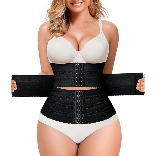 QACIVIQ Segmented Waist Trainer for Women Waist Cincher Shapewear for Women Tummy Control Workout Body Shaper Girdle