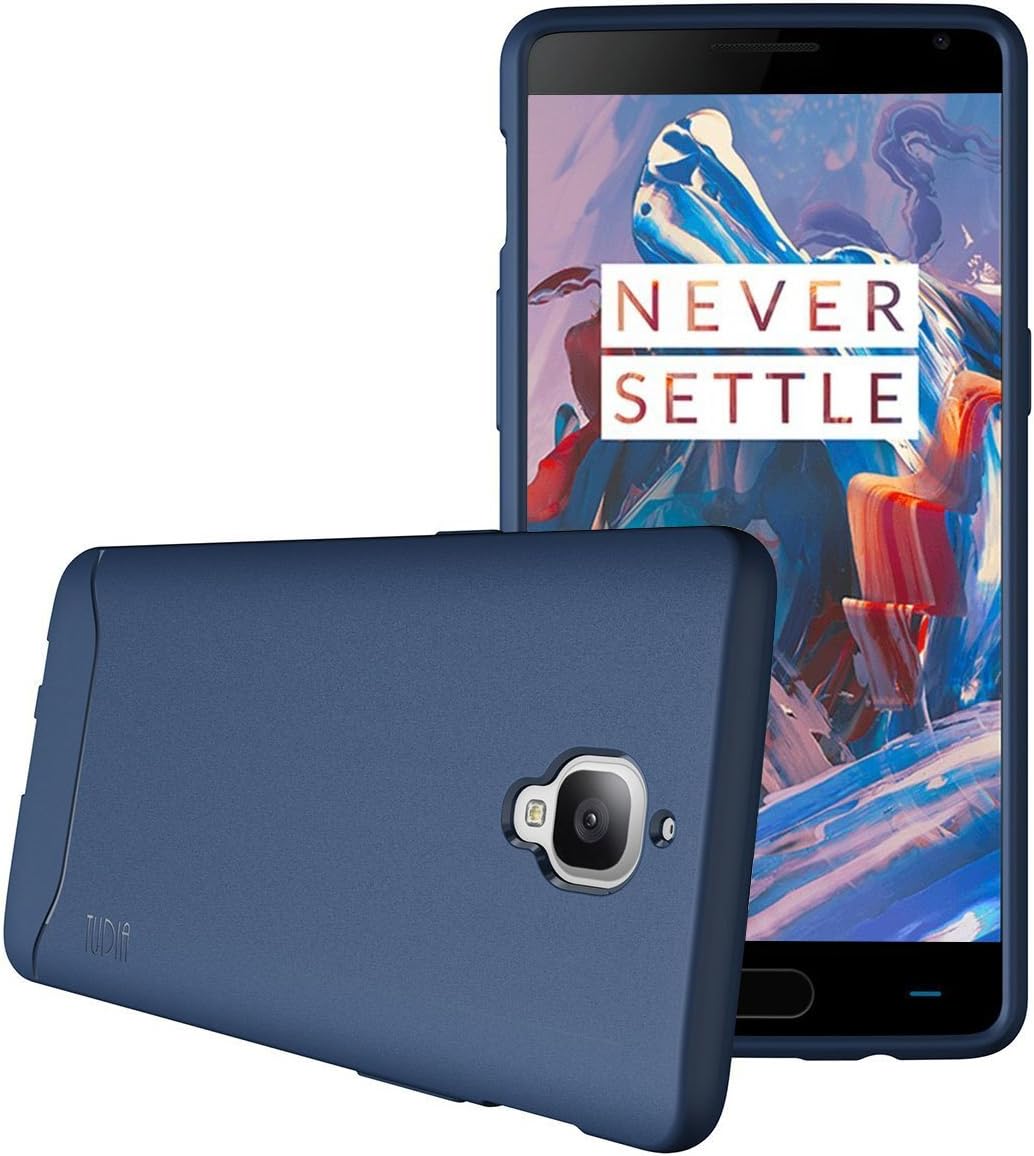OnePlus 3T / OnePlus 3 Case, TUDIA Full-Matte Lightweight [Arch] TPU Bumper Shock Absorption Case for OnePlus 3T, OnePlus 3 (Blue)