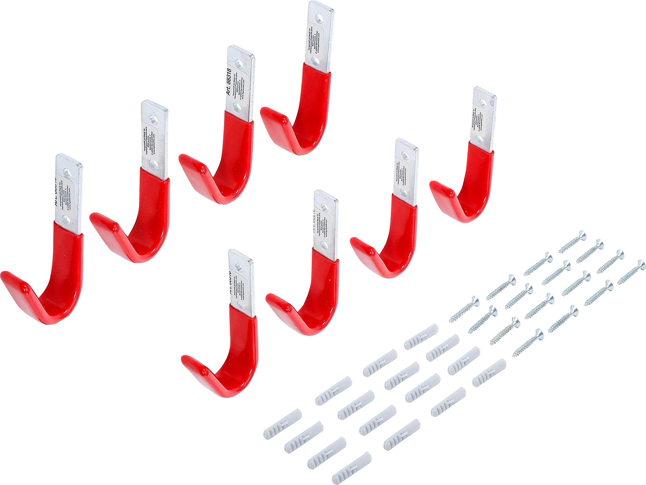 BGS Diy 88318 | Wall Hook Set | 8 pcs.