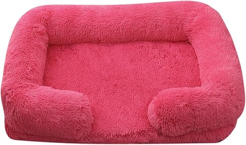 Miniatura 23 de Camas ortopédicas para perros de gran tamaño con forro impermeable y parte inferior antideslizante, cama rectangular lavable para perros y gatos